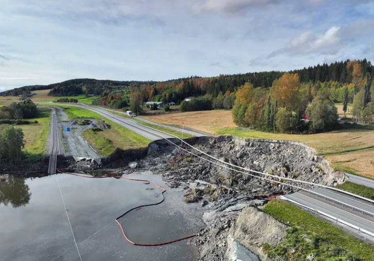 Photo of the landslide site
