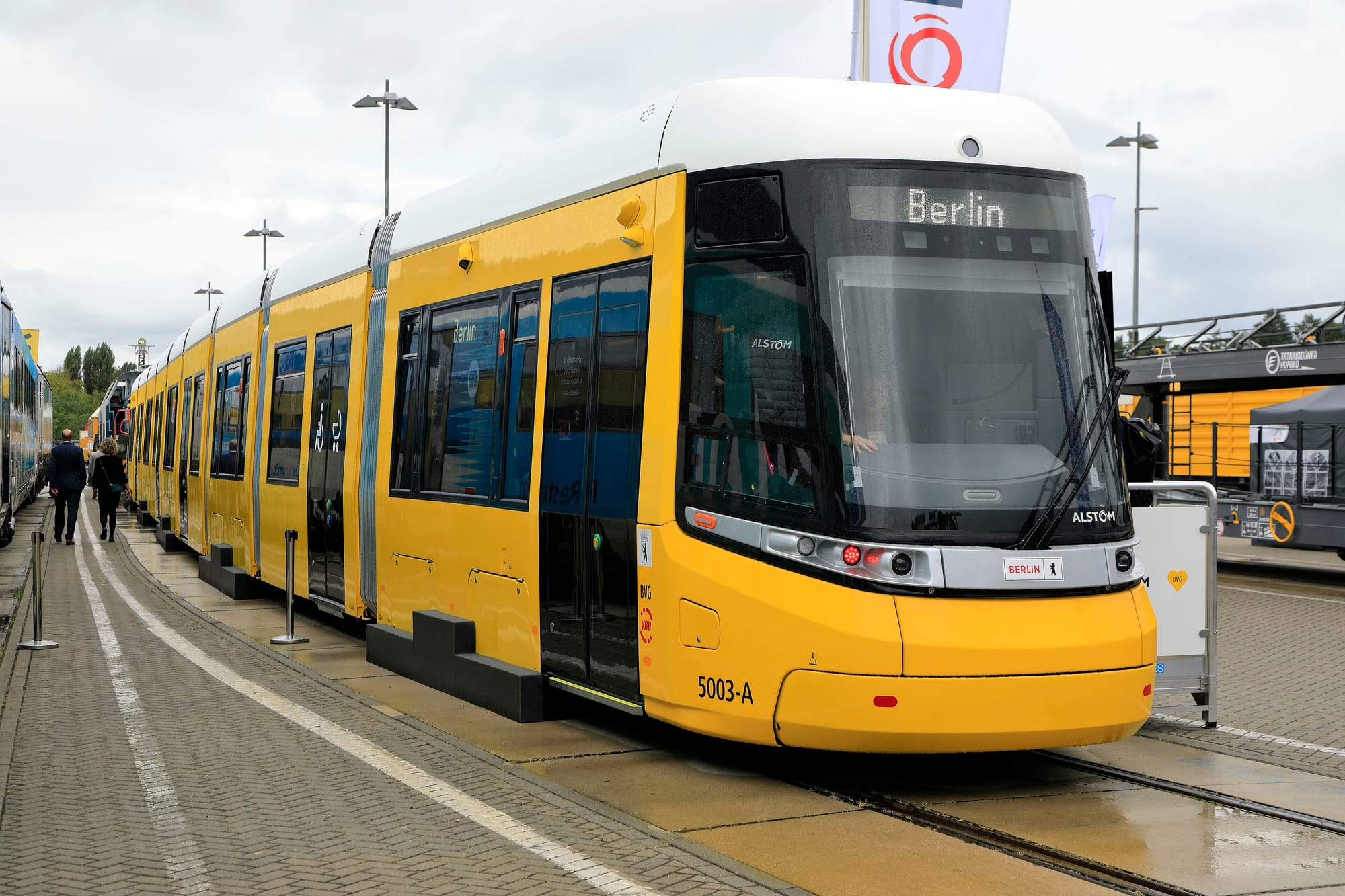 An Alstom tram at Innotrans