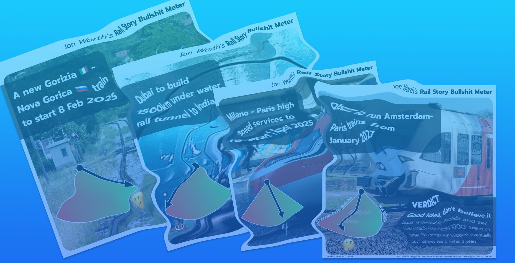 Four bullshit meters, all messed up