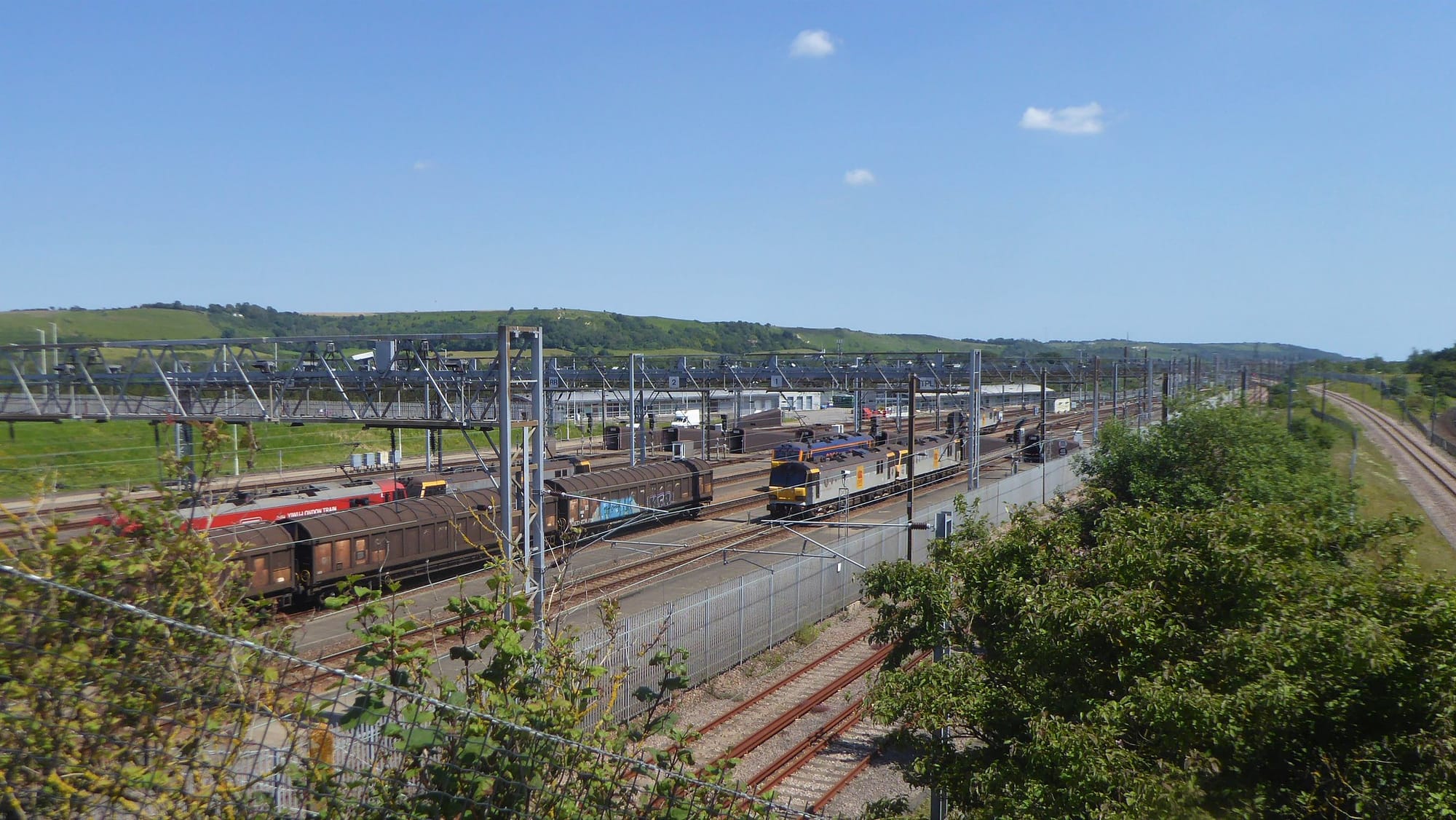 If you were to build a depot for Channel Tunnel passenger trains, where would you build it?