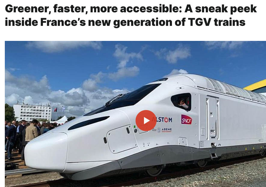 Taking apart Euronews's puff piece about the new TGVs