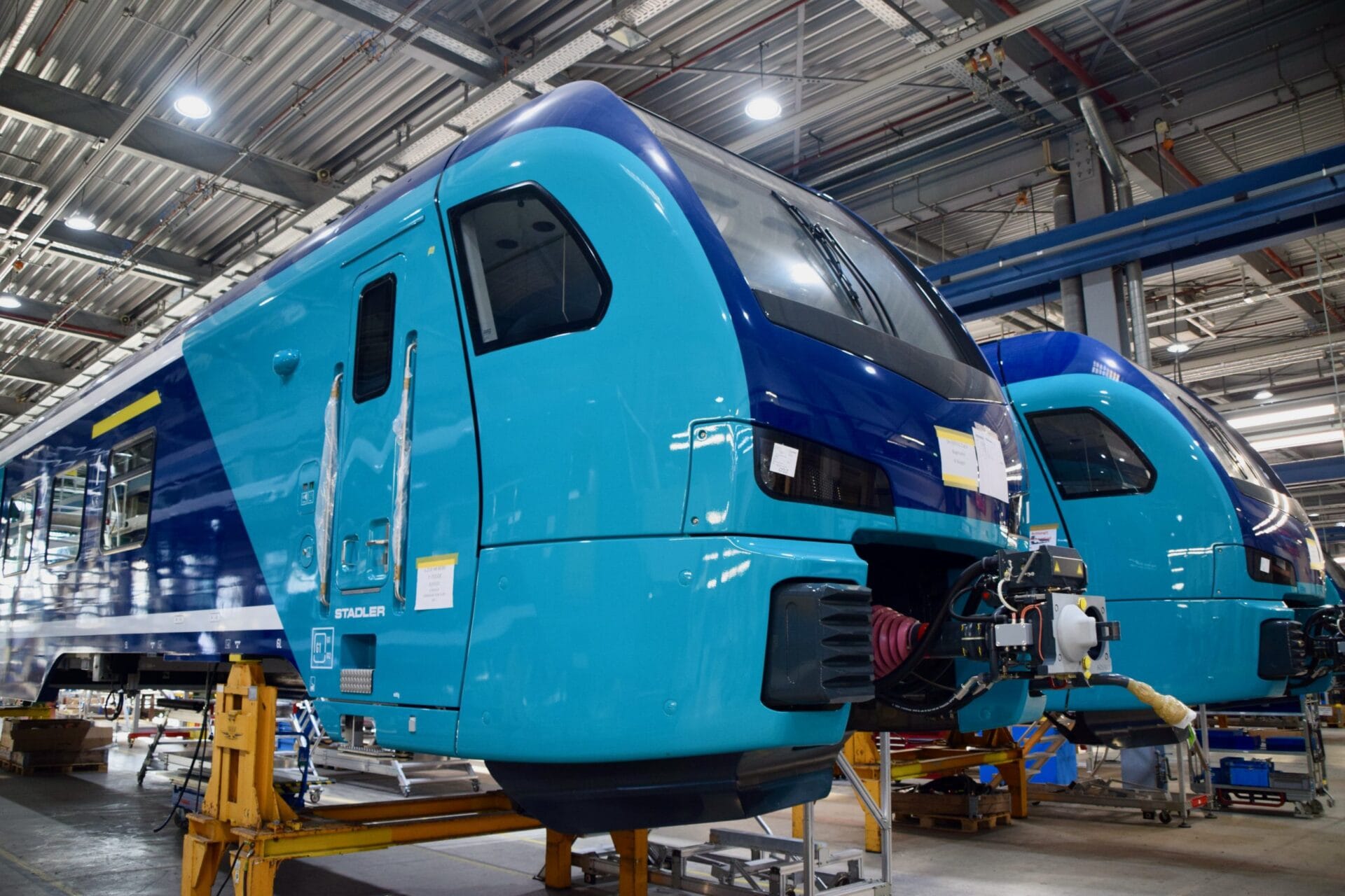 Decarbonise rail: diagrams, battery trains, and a visit to Stadler's plant in Pankow