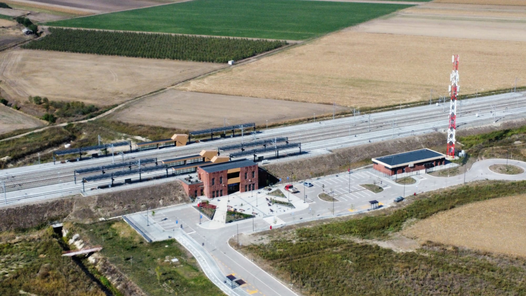 Vrbas Nova station on the Novi Sad to Subotica section of the Chinese built line in Serbia