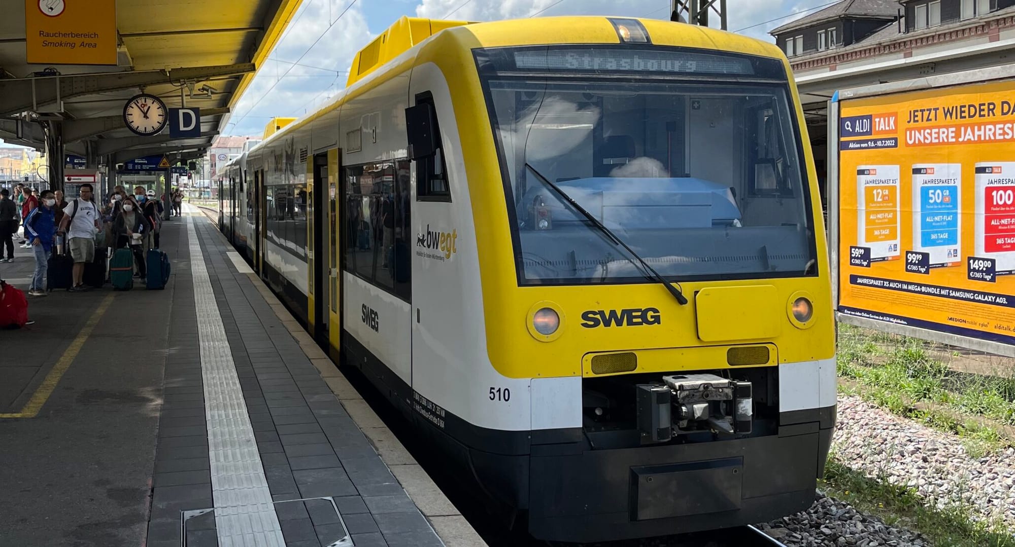 Deutschlandticket nach / à / to Strasbourg