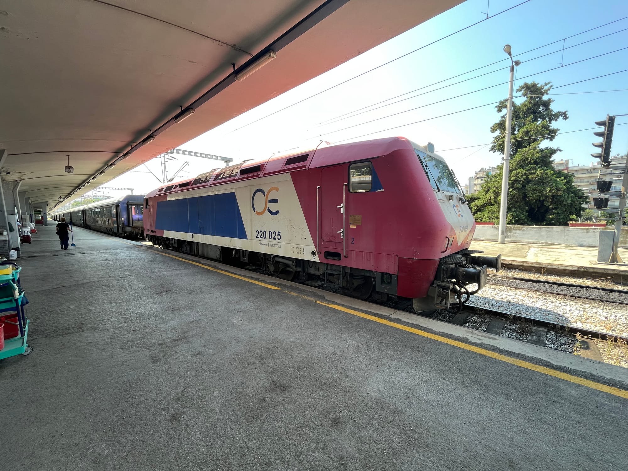 OSE diesel locomotive in Thessaloniki