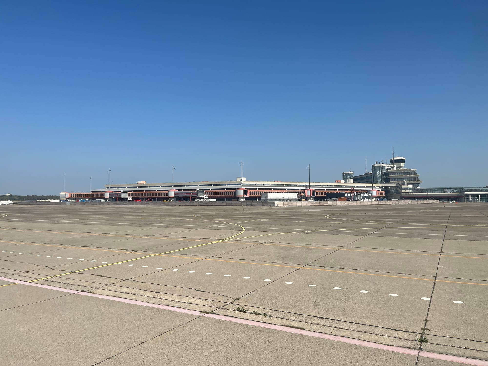 Runway and apron of the former Tegel airport