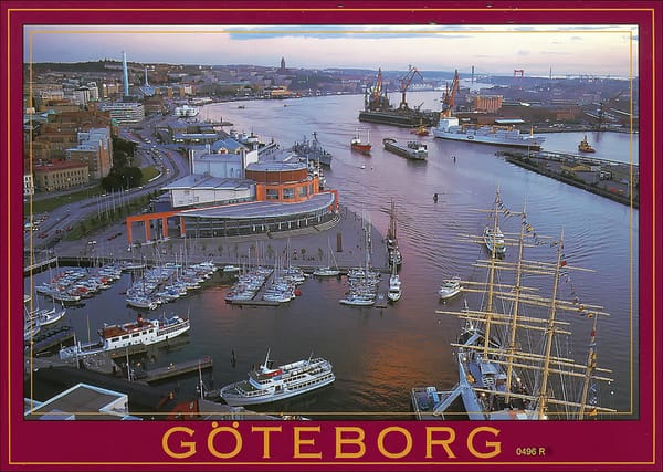 A rail postcard from Göteborg