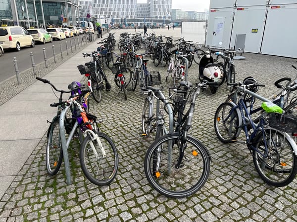 Bike parking at Berlin Hbf