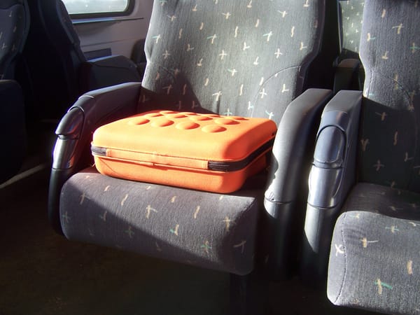 Abandoned luggage on trains, and the presumption of innocence
