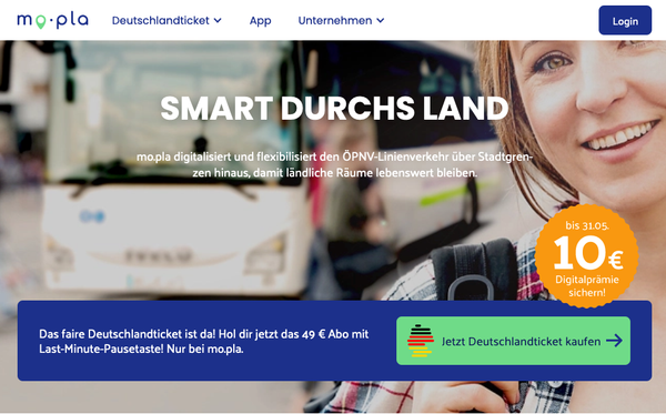 DeutschlandTicket as a tourist? Buy it from mo.pla