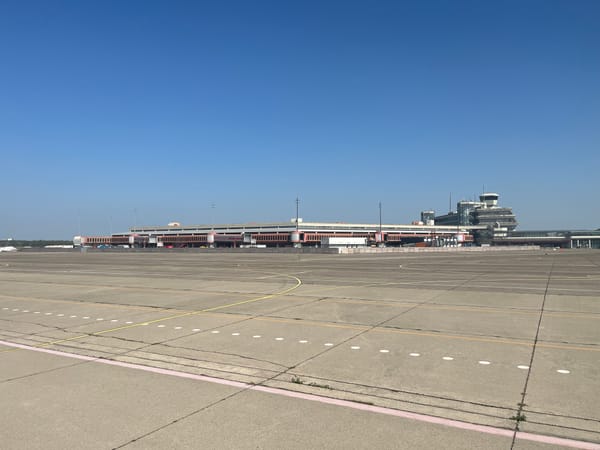 Runway and apron of the former Tegel airport
