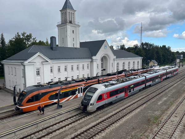 International railway connections between the Baltic states