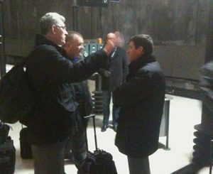SNCF staff gossip at Lille Europe - J. Worth