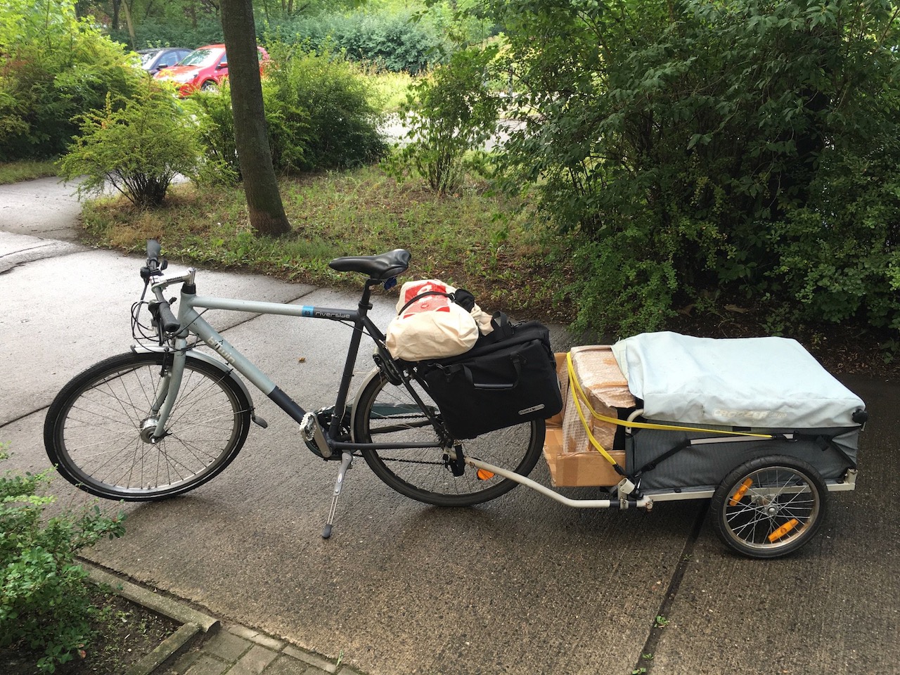 Shopping trolley 2024 bike trailer