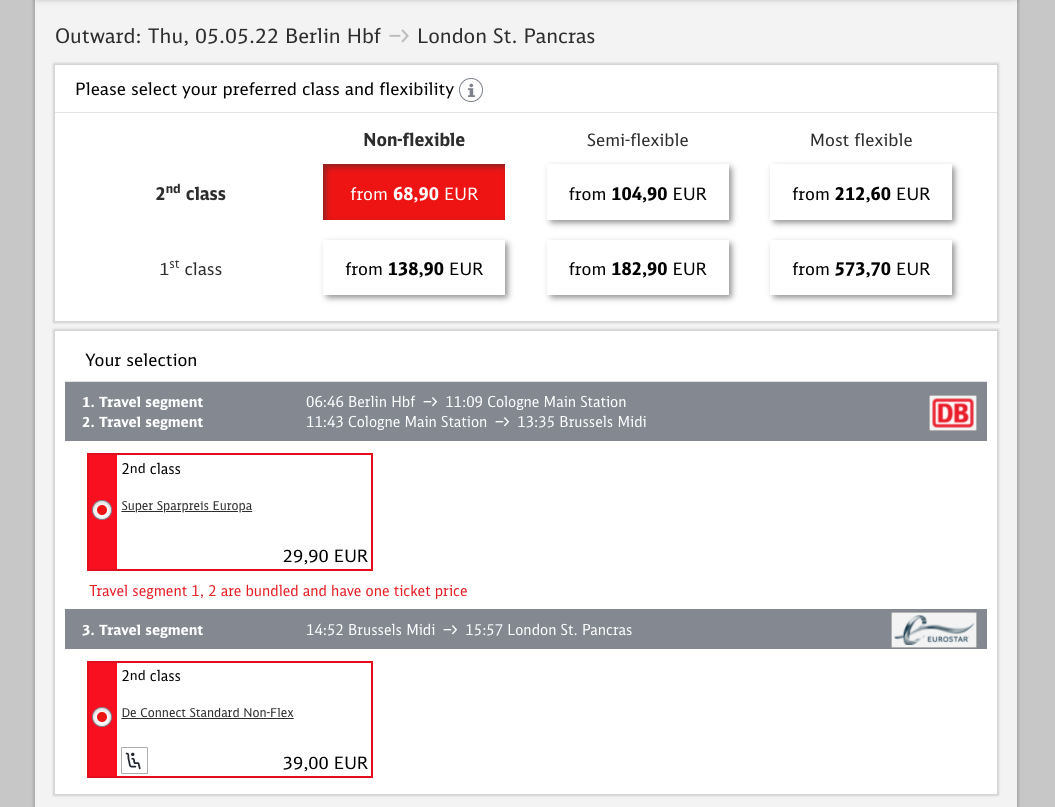 Deutsche bahn tickets