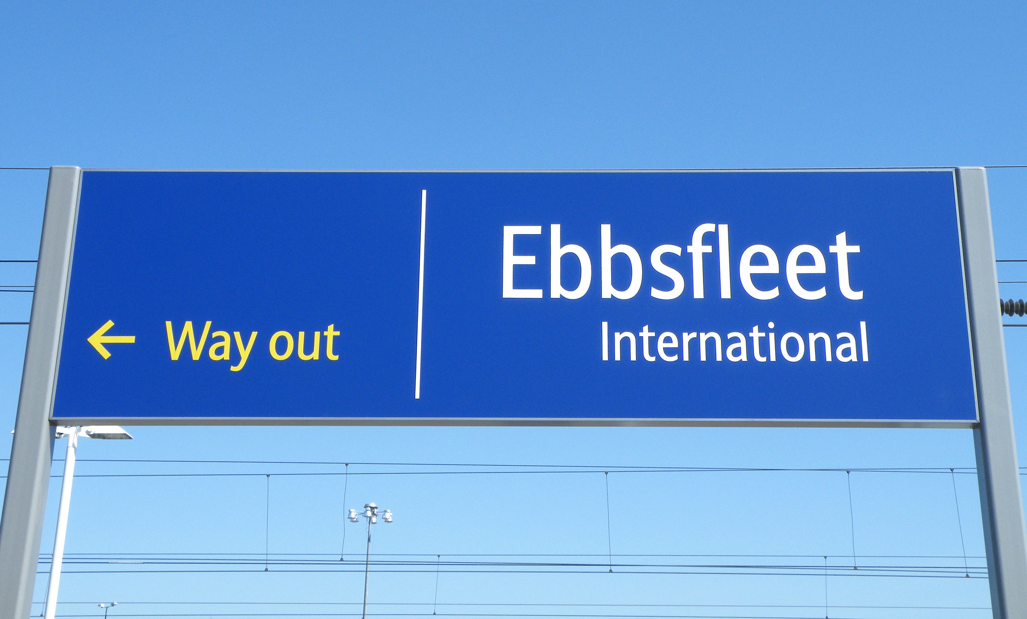 Ebbsfleet International Sign